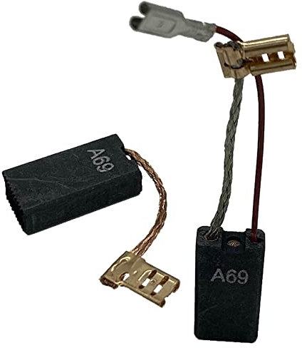 2 escobillas de carbón para Bosch GSH 5 CE (3611C21080) Meisselhammer 6,1 x 12,2 x 22,5 mm 1617014144 con cable de servicio