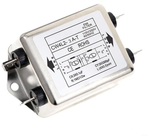 HOHOVYVY Filtro di rete monofase a doppia sezione 3A/10/20A CW4L2-20A-T(CW4L2-3A-T)