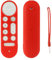 KNOXS Housse Silicone Coque Compatible avec Google TV Streamer 4K TV 2024, Antidérapant&Antichoc&Étanche à la poussière&Léger&Lavable Étui de Protection pour Télécommande (Rouge)