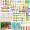 KOMABLEN Cadeau Anniversaire Enfants Invites, 216Pcs Animal Goodies, Pochette Surprise Jouet Pinata, Lot Kermesse Party Favors pour Pâques Halloween Stuffers Noël Garçons et Filles