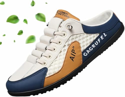 ORANDESIGNE Chaussures à Enfiler Dos Nu pour Homme Pantoufles de Sport Mules Décontractées Légères en Maille Respirante pour Intérieur et Extérieur