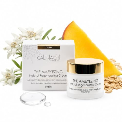 CALINACHI Anti-Aging Gesichtscreme Aquaxyl parfümfrei 50 ml | Regenerierende 24-h Pflege mit AMEYEZING, Edelweiß-Stammzellen und Aquaxyl für einen ebenmäßigen, geschmeidigen Teint