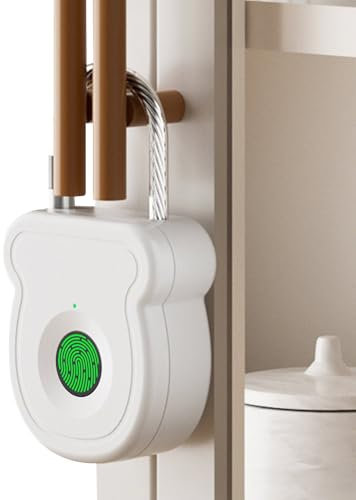 Fyrdyn Cerradura de casillero | Cerradura sin llave para taquilla de gimnasio, candado recargable inteligente impermeable para gimnasio, mochila, cajón, valla, garaje, puerta de cobertizo