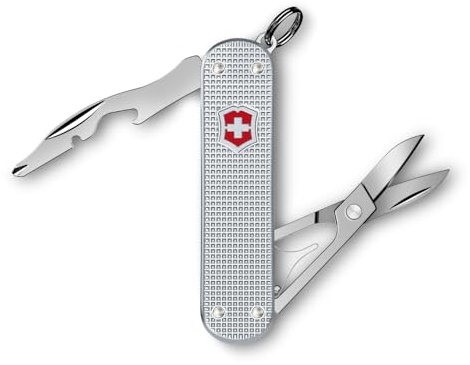Victorinox Taschenwerkzeug Companion Slim Alox, Multitool, 5 Funktionen, Klein, Inkl. Schere und Schraubendreher, Swiss Made, Silber