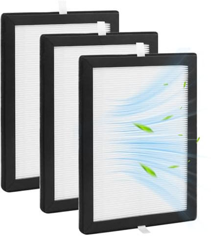 Confezione da 3 filtri HEPA compatibili con MeacoDry Arete One 10L e 12L, non adatti a serie Low Energy, deumidificatore purificatore d'aria filtrazione efficiente, filtro di ricambio HEPA, carbone