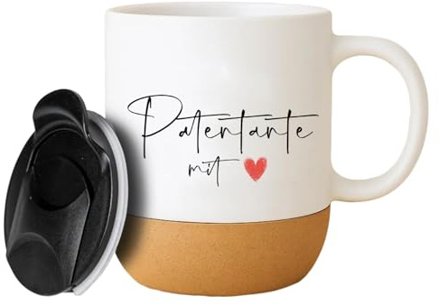 Tasse Patentante Geschenk, Kaffeetasse Tante Geschenke für Frauen Taufe Kommunion, Kaffeebecher als Geschenk vom Patenkind für die beste Patentante zum Muttertag, Geburtstag, Ostern, Weihnachten