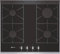 Neff TS 6666 N - Piano cottura a gas, 60,6 cm, 4 piani cottura a gas regolabili in modo continuo, colore: Nero