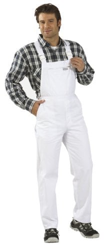 Planam Größe 62 Herren MG 260 Latzhose reinweiß Modell 0833