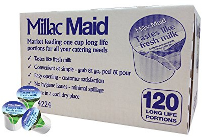 Millac Maid Milk Jiggers Long Life Skimmed 14 Mililitres