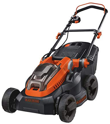 BLACK DECKER Lithium ion Lawn Mower Cordless 36V 38cm Includes Two Batteries 2.0Ah with 35L Grass Collection CLM3820L2