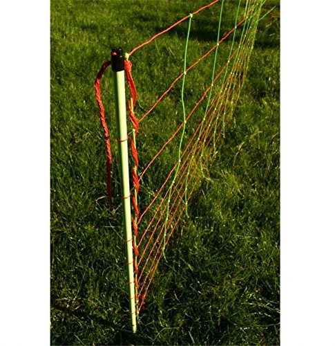 Göbel Weidezaun Elektrozaun Euro Netz Kombinetz Jumbo 50m lang 90cm hoch 15 Pfähle Doppelspitze