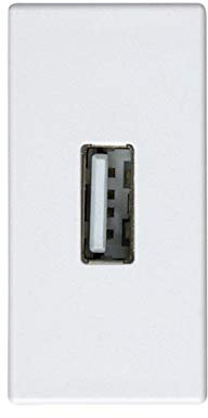 Simon 2701090-030 - Conector Con Tapa Para Usb A Hembra Módulo Estrecho