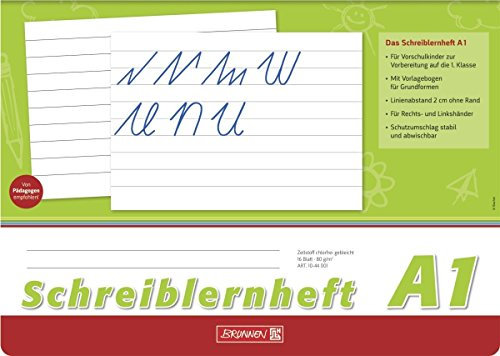Brunnen Schreiblernheft A4 quer, 16 Blatt (30er Klassensatz, Lineatur A1)
