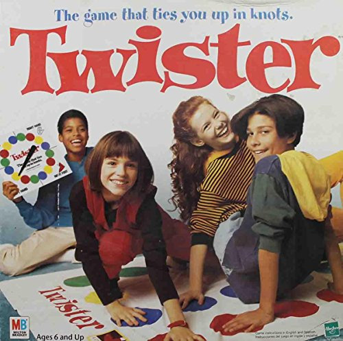 Hasbro Twister 1998 Edition Familien-Brettspiel für 2-4 Spieler ab 6 Jahren