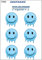 carstyling XXL Aufkleber Smily Frosty 6er-Set 150 x 105 mm
