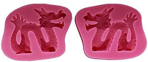 Musykrafties Dragon Moule en Silicone pour Cupcake Gâteaux Décorations Fondant, Savon, Chocolat, Résine, Argiles, Artisanat