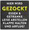 20x20cm Türschild HIER WIRD GEZOCKT Spielzimmer Blechschild Zocker gaming