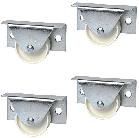 Gedotec Transportrollen Möbel-Rollen starr Bettkastenrolle seitlich | Kastenrolle zum Anschrauben | Rollen-Ø 35 mm | Seiten-Rolle mit Tragkraft 40 kg | MADE IN GERMANY | 4 Stück - Parkett-Bockrolle