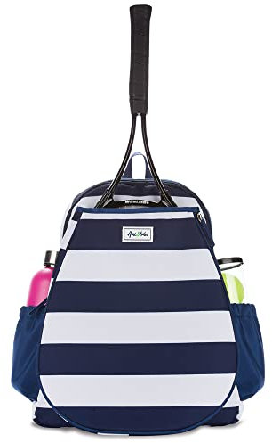 Ame & Lulu Game On Tennis-Rucksack – enthält gepolsterte und verstellbare Gurte – zwei Außentaschen für Wasserflaschen – Captain