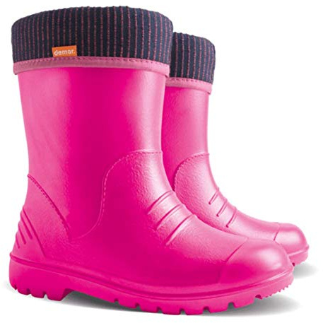 Demar Gummistiefel Regenstiefel Kinderstiefel mit Innenschuh leichte Thermostiefel
