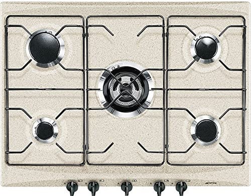 SMEG SR275AV2, Piano cottura a gas SELEZIONE, Light brown
