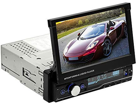 Einziehbarer Auto-Touchscreen-Player, MP5-Player, 7 Zoll (17,8 cm), AM-Unterstützung, Audiosegment, Verbindung von Mobiltelefonen