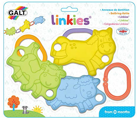 Galt Toys, Linkies, Teething Toys for Babies, Ages 0 Months Plus