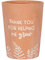 Jones Home & Gift Vaso per piante in terracotta con scritta Thank You For Helping Me Grow, 16,5 cm x 12,5 cm (1 pezzo), design elegante, decorazione da giardino resistente, perfetta decorazione da