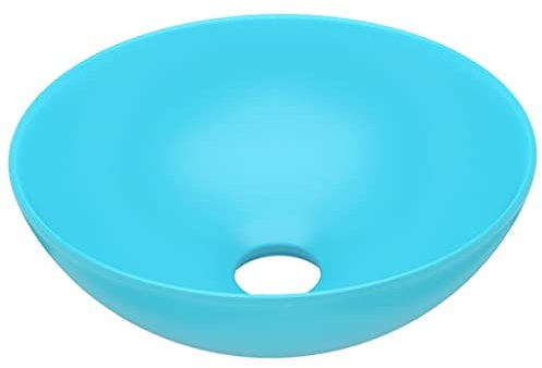 vidaXL Lavabo de Salle de Bain Vasque à Poser de Toilette Lave-mains de Cuisine Salle Cosmétique Maison Intérieur Céramique Vert Rond