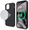 elago Magnetic Silikon-Hülle Case Kompatibel mit iPhone 12 und Kompatibel mit iPhone 12 Pro 6,1 Zoll - Eingebaute Magnete, Kompatibel mit MagSafe Zubehör (Schwarz)