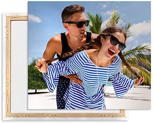 Ferocity Leinwand bild mit foto selbst gestalten 60 x 80, eignes Foto auf Leinwand drucken Lassen, Fotogeschenk, Wandbild mit Wunschmotiv personalisiert Hochformat [128]