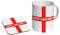mugmart England Football Sweet Caroline Ceramic Tea - Coffee Mug + Coaster Gift Set