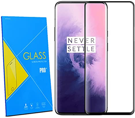 [2er-Pack] Displayschutzfolie für OnePlus 7 Pro Handy aus gehärtetem Glas, [hüllenfreundlich] [kratzfest] [Splitterschutz] für OnePlus 7 Pro
