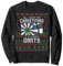 Funny Dart Throwing Gifts Weihnachten Darts Ugly Xmas Weihnachtspullover Christmas Sweatshirt für Dartsspieler, Weihnachtsliebhaber, junge Erwachsene, Erwachsene - Unisex - Schwarz - S