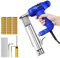 Electric Brad Nailer, 2 in 1 Electric Nail Gun/Staple Gun with Power Adjustable Knob, 1750W 18 Gauge Brad Nails Powered Tool for Carpentry, DIY Project, Including 100pcs Nails/ 300pcs Staples