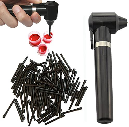 MTSM Tattoo Farbe Mixer, Tattoo Farben Mixer, Tattoo Farbe Mixer, Tattoo Farbe Mixer, Tattoo Farbe Mixer, Permanent Makeup Tool mit 100 Mixer Sticks (Schwarz)