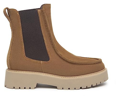 Nero Giardini I308000D Stivaletti Chelsea Donna in Camoscio - Malto 36 EU