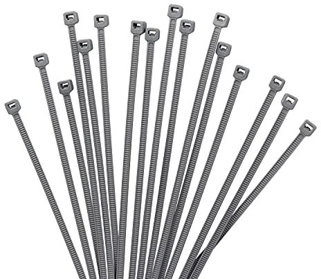 XINGO 1000 pièces Colliers de Serrage professionnelles, Gris-100mm x 2.5mm, Autobloquant, Attache Câble Résistant aux UV, Idéale pour l'intérieur et l'extérieur