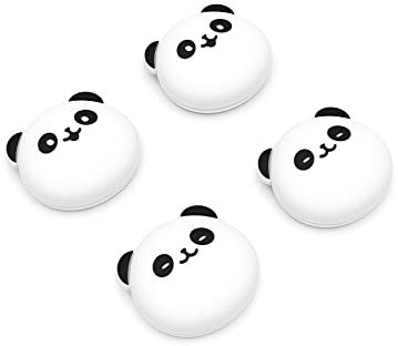 playvital Capuchons pour ps5 Manette Cover Joystick pour ps4,pour Xbox Series X S,Thumb Grip Caps pour Xbox One,Protection de Stick Analogique pour Switch Pro Controller,Panda Gros