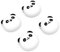 playvital Chubby Panda Cute Thumb Grip Caps for PS5/4 Controller, Silicone Analog Stick Caps Cover for Xbox Series X/S, Thumbstick Caps for Switch Pro Controller