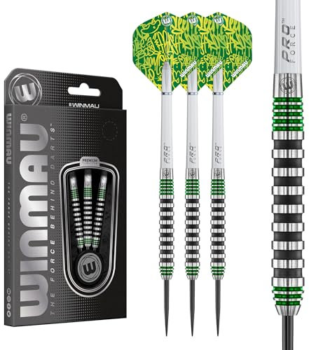 WINMAU Advance 500 Series Grün 22g Dartpfeile mit dartflüge und Dart stiele