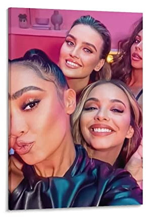 TSALF Kunstwerk Malerei Leinwanddrucke Kein Rahmen Little Mix British Girl Music Group, süßes Poster, Wandkunst für Büro, Wohnzimmer, Schlafzimmer, Dekoration 60x90cm