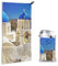 Schnell trocknendes Handtuch mit Tasche – Santorini griechische Insel Meeresblick bedruckt, super saugfähig, Mikrofaser, Reise-Sporthandtücher, 40 x 80 cm