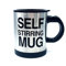 EUROXANTY Taza mezcladora automática | Taza para mezclar | Taza para agitación | Taza café | Taza autogitadora | Taza para chocolate | NEGRO