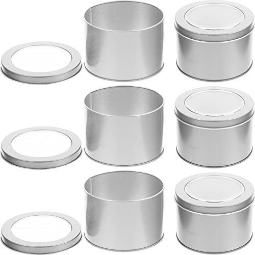 OUNONA 6st Sukkulenten Pflanztöpfe Rostfreie Blumentöpfe Aus Eisen Blechdosen Für Sukkulenten Kleiner Pflanzentopf Töpfe Für Zimmerpflanzen Aluminiumdosen Weißblech Tragbar Teedose Reisen