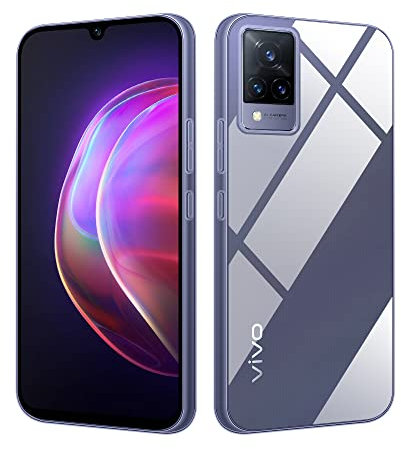 HS Products HSP Cover per Vivo V21 5G [repellente alla polvere] Custodia protettiva in silicone TPU premium | antigraffio antiurto Protezione della fotocamera | Vestibilità perfetta | Trasparente