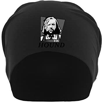 Hound Fried Chicken Bucket Fast Food Restaurant Joint Chef Unisex-Slouch-Mütze aus dünner Baumwolle Schwarz