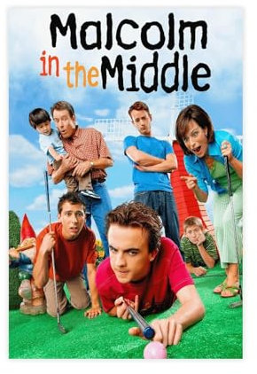 EMIGOS Malcolm In The Middle Poster auf Leinwand, Schlafzimmer, Dekoration, Sport, Landschaft, Büro, Raumdekoration, Geschenk, ungerahmt, 30 x 45 cm