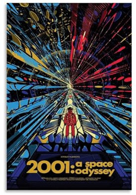 EVMILA 2001 A Space Odyssey Poster, dekoratives Gemälde, Leinwand, Wandposter und Kunstdruck, modernes Familienschlafzimmer-Dekor-Poster, 20 x 30 cm