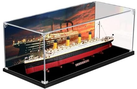 REDBMX Acryl Display Box, Acryl Vitrine Für Lego 10294 Titanic Modell, Transparente Staubdichte Display Box, 140*20*50cm, (Nur Vitrine)